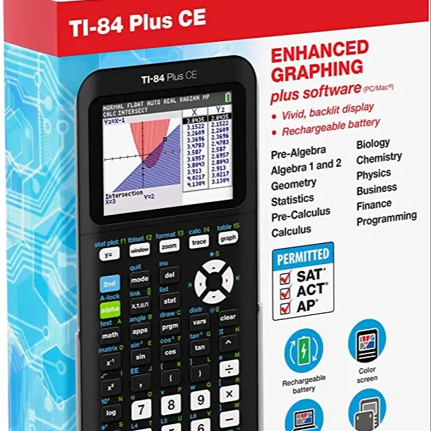 Texas Instruments TI-84 Plus CE Colors Graphings Calculator