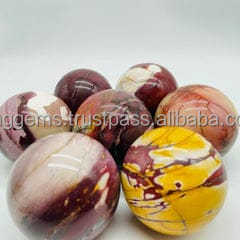 Sphère de cristal de jaspe mookite naturel poli, pierre de guérison - Product Image 2