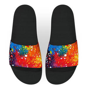 Venta al por mayor personalizado colorido salpicadura de pintura Eva deslizadores zapatillas hombres y mujeres zapatillas de interior - Product Image 3