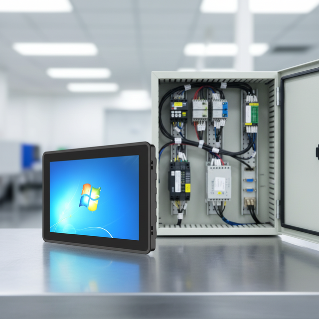 VGA for Dual Output Intel 13th Gen I5 8GB RAM LPT Parallel Port Fanless Embedded Din Rail Industrial PC 6 COM Ports Windows