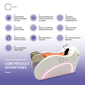 Luxuriöses Elektrisches Hydrotherapie-Bett mit Verstellbaren Funktionen Modernes Design Kopf-Spa Fußbad für Friseursalon Hotel Massagebett - Product Image 3