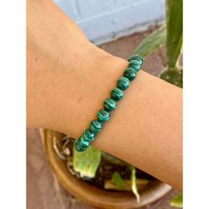 Handmade <b>Adjustable</b> Malachite Beaded <b>Bracelet</b> Gold Plated Ball Number Shape for Gift Include Opal Amethyst Quartz Made Jade Wood - Product Image 2