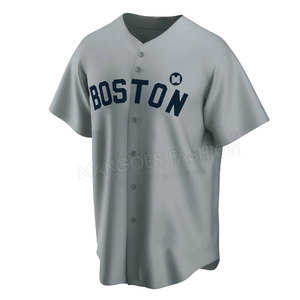 Camisetas de béisbol de secado rápido transpirables personalizables de alta calidad para hombres de talla grande ropa deportiva de equipo para adultos diseño liso al por mayor - Product Image 1