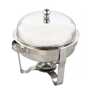 Juego de chaffling para Buffet, calentador de comida de 6 cuartos con acentos dorados, forma redonda, fabricante y venta al por mayor - Product Image 5