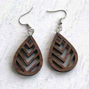 คุณภาพสูงโรแมนติกโบฮีเมียนไม้ต่างหูวินเทจรูปตัว C อ้วนเครื่องประดับขายส่งสำหรับผู้หญิงในวันครบรอบ - Product Image 4