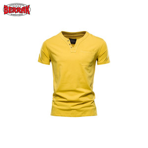 100% Camiseta de algodón para hombre Logotipo personalizado Diseñador Patrón sólido Ropa de punto liso Opciones de talla grande - Product Image 2