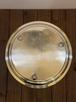 Plaque de chargeur gravée en argent antique parfaite pour la décoration de la salle à manger, le plateau de service, le mariage et la décoration festive.