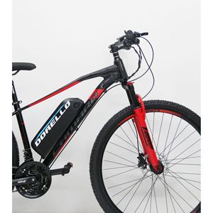 Vélo de route électrique Dorello Bisiklet L9 modèle 48 volts avec porte-bagages, alimenté par batterie - Product Image 3