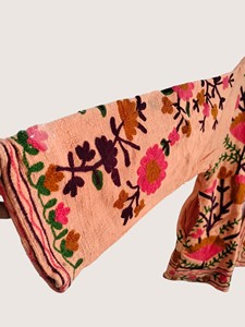 Veste en coton brodée de style chinois à col mandarin et manches trois quarts pour adulte, vêtement décontracté de printemps - Product Image 2