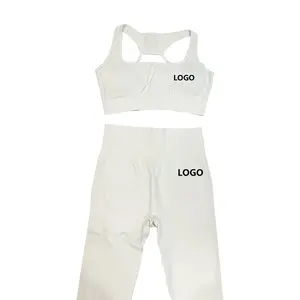 High Quality Leggings and <b>Bra</b> Sets Sportswear Fitness Yoga Wear Women Clothing Adult Top Quality Customized Material Yoga Sets - Product Image 6