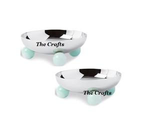 Ensemble de deux tailles différentes de bols à chocolat martelés en métal Bol de service décoratif de qualité supérieure aux prix les plus bas - Product Image 5