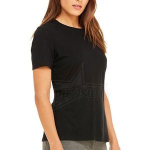 Camiseta de algodón de gran tamaño a la moda para mujer, manga corta con estampado informal personalizado para el verano-OEM al por mayor - Product Image 3