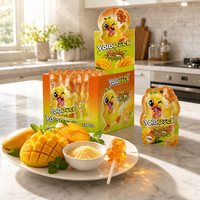 YoloDuck Nouveauté Bonbons Durs en Forme de Canard 3D 16g Saveur Mangue Sucette Éclatante Vente en Gros Bonbons Chinois Personnalisés