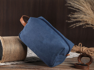 Trousse de toilette de voyage en cuir véritable pour hommes Dopp Kit Wash Grooming Cosmetic Shaving Organizer TDB-0032 - Product Image 6