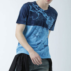 Camiseta extragrande para hombre superventas Sublimación de color personalizada de calidad premium hecha de poliéster/algodón Posición del logotipo frontal - Product Image 4