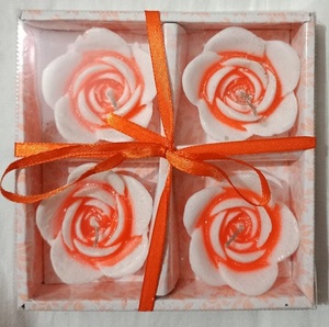 Velas de lujo de larga combustión, aromas fuertes, color elegante, gran precio al por mayor, velas perfumadas decorativas estructuradas con flores - Product Image 4