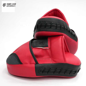 थोक मम्मा दस्ताने सांडा फोकस पैड बॉक्सिंग ट्रेनिंग पैड पु चमड़े के हुक और लूप बंद पैड्स - Product Image 4