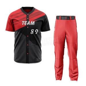 Camiseta de Béisbol Profesional de Poliéster para Hombre, Logotipo Personalizado, Nuevo Diseño, Uniforme para Adultos, Talla Grande, Transpirable, Antibacteriana, de Secado Rápido - Product Image 1