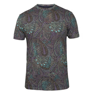 T-shirt vierge personnalisable pour homme, 100 % coton respirant, coupe droite, épaules tombantes, col rond, haute qualité, ODM/OEM - Product Image 1