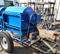 Nouvelle batteuse multifonctionnelle NH modèle 900 pour riz, blé, millet et soja, corps en acier inoxydable, capacité de 5 tonnes/heure, moteur diesel haute performance