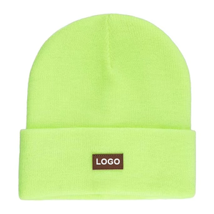 Al Aire Libre de encargo de alta calidad Gorros Mantener caliente cráneo de moda de invierno ropa de calle Precio barato Beanie Hat con logotipo personalizado - Product Image 6