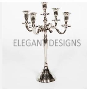 Candelabre en métal doré brillant, design personnalisé, haute qualité, fait main, durable, décoration pour la maison, événements, mariages et Noël - Product Image 5