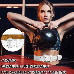 เข็มขัดยกน้ำหนักหนังวัวน้ำหนักเบาสำหรับมืออาชีพใช้ได้ทั้งชายและหญิงอุปกรณ์เพื่อความปลอดภัยในการออกกำลังกาย - Product Image 5