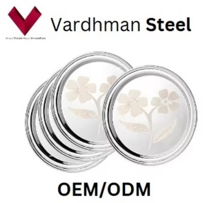 Assiette à dîner en acier inoxydable d'approvisionnement direct d'usine pour restaurants de cuisine et maison pour cadeaux - Product Image 5