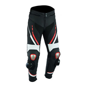 Pantalones de Motociclismo Impermeables de Cuero de 1.3mm de Grosor para Hombre, Talla Grande, con Protección CE, Rodilleras de Seguridad - Product Image 3