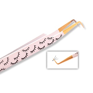 แหนบขนตาเนื้อเพชรแบบด้ามจับพิเศษเครื่องมือต่อขนตาสุดหรูเพื่อการสร้างพัดลมที่สมบูรณ์แบบและการแยกขนตาอย่างเรียบเนียน - Product Image 3