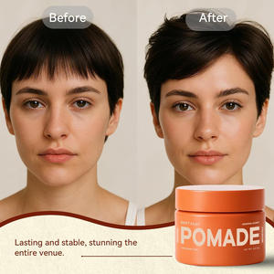 개인 라벨 유기농 소프트 클레이 포마드 미디엄 홀드 오리지널 향 남성용 헤어 스타일링 왁스 하이 퀄리티 헤어 포마드 - Product Image 4