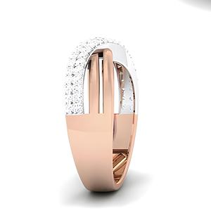 Anillo de oro macizo de 14k y 18k con diamantes naturales auténticos para mujer, certificado por IGI - Product Image 2