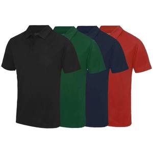 Polo para hombre personalizado de cuello alto de algodón liso en blanco Polo bordado personalizado Unisex de gran tamaño polos - Product Image 6