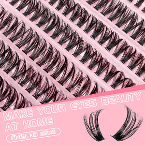 Pestañas Postizas 3D en Racimo, Cinco Estilos, Volumen Suave y Aspecto Natural, CC DD CD, 30, 40, 50, 60, 80 Piezas, Pelo Sintético - Product Image 3