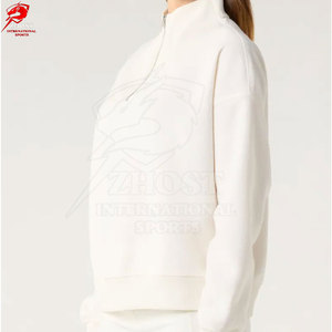 Sweat-shirts pour femmes à demi-zip, respirants et doux, style décontracté urbain, pour une mode quotidienne moderne et un confort optimal. - Product Image 3