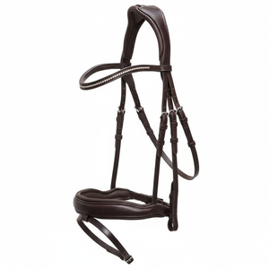 Cabezada de Caballo de Cuero Ecuestre de Alta Calidad Profesional para Exteriores con Piedras Brillantes — Se Acepta Personalización - Product Image 3