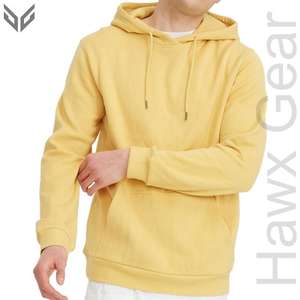 Sweat à capuche mode coupe ajustée de haute qualité pour hommes dernier modèle solide teint uni technique doublé intérieur pour l'hiver - Product Image 6