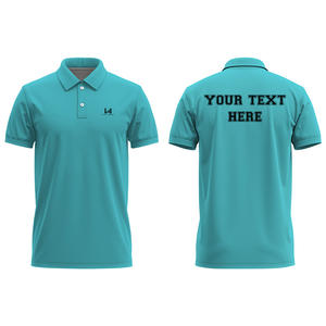 Custom High Quality Casual Men's Polo Shirts Short Sleeve Quick Dry Shrink Proof Front <b>Screen</b> Printed Solid Design OEM ODM - Product Image 3