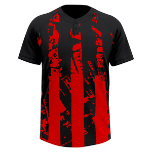 เสื้อเบสบอลพิมพ์ลายตามสั่งสำหรับผู้ชาย คุณภาพสูง ระบายอากาศได้ดี ผลิตจากโพลีเอสเตอร์ 100% ไซส์ใหญ่ แห้งเร็ว ซึมซับเหงื่อได้ดี - Product Image 1