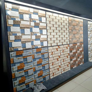 Carreaux muraux en céramique d'élévation extérieure Finition mate 30*45 cm Décor clair Combinaison sombre 9 mm d'épaisseur Effet 3D Fabriqué en Inde - Product Image 1