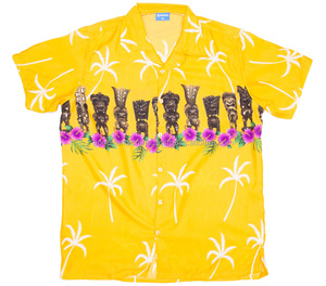 Tela de poliéster 100% con estampado de ALM, camisa de playa de alta calidad, venta al por mayor - Product Image 2