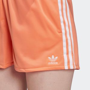 Pantalones Cortos Deportivos Adidas Originals 3-Stripes para Mujer, Color: Semi Coral/Blanco, 100% Auténticos - Product Image 4