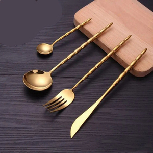 Ensemble de couverts en argenterie à manche en bois en acier inoxydable avec un design élégant Couverts parfaits pour la salle à manger et le mariage - Product Image 6