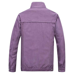 Best Selling Men's Denim <b>Jacket</b> 100% Cotton New Design Long Sleeve Winter Outerwear Pockets High Street Style <b>Waterproof</b> - Product Image 2