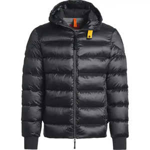 Veste matelassée à imprimé personnalisé OEM pour hommes avec fermeture à glissière à col montant veste longue d'hiver décontractée avec logo à l'avant poches multicolores - Product Image 4