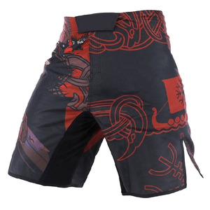 Shorts unisexes décontractés à taille mi-haute, personnalisables avec votre propre logo, séchage rapide, respirants, de haute qualité, pour les arts martiaux et la salle de sport - Product Image 2