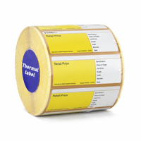 Etiquetas Autoadhesivas para Básculas de Pesaje Térmicas Directas 58x30 58x40 58x60, Resistentes al Agua, con Código de Barras y Precio para Supermercados