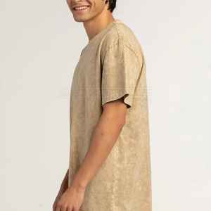 Personalizar de alta calidad de peso pesado 100% algodón Vintage camiseta de gran tamaño para los hombres Unisex diseño Suelto - Product Image 6