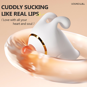 Vibratore a Doppia Testa con Funzione di Suzione e Separazione per Donne, Design Dildo in Silicone, 7 Modalità di Frequenza, Massaggiatore per Stimolazione del Punto G e Clitoride - Product Image 4