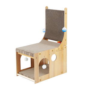 <span class=keywords><strong>Anfo</strong></span> WPS-C22 OEM/ODM Clásico Árbol para Gatos con Casa de Hierba Gatera, Mueble para Gatos de Cartón Corrugado de 2 Niveles, Altura Personalizable, Diseño de Dibujos Animados - Product Image 2